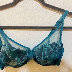 Simone Perele Teal Lace Bra